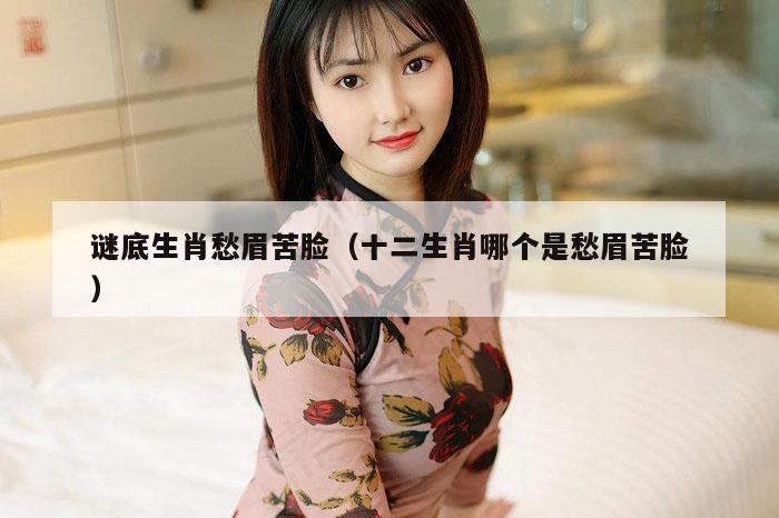 谜底生肖愁眉苦脸（十二生肖哪个是愁眉苦脸）